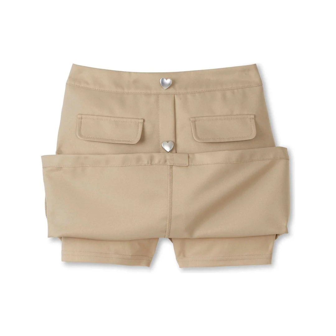 Pull on Scooter with Pockets and Heart Buttons - Image 4