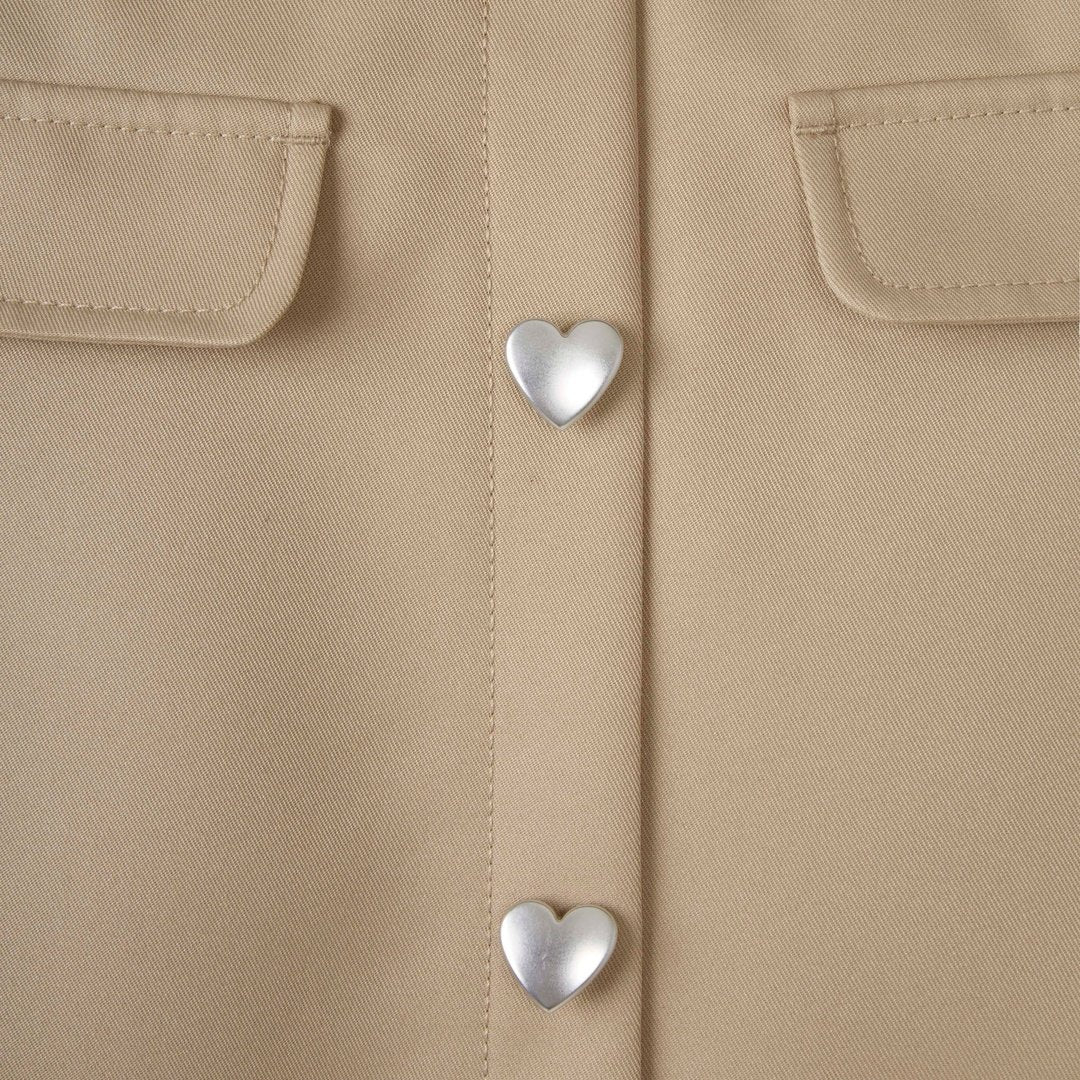 Pull on Scooter with Pockets and Heart Buttons - Image 5