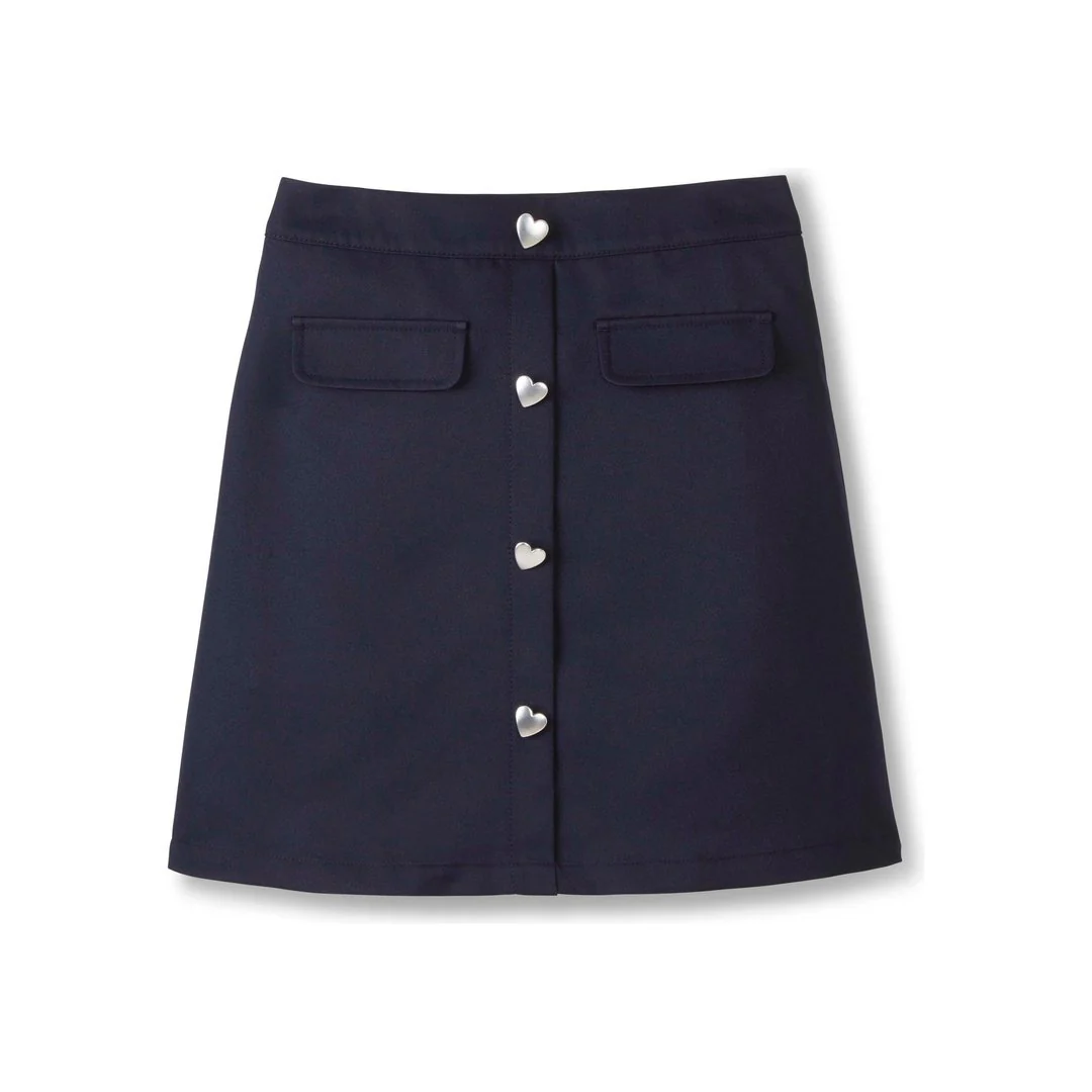 Pull on Scooter with Pockets and Heart Buttons - Image 6