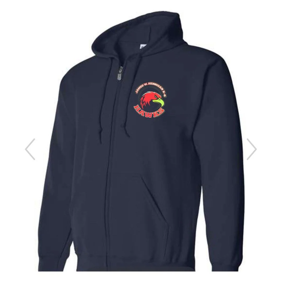 Hennigan School Full Zip Hoodie -Grades 6-8 - Kids