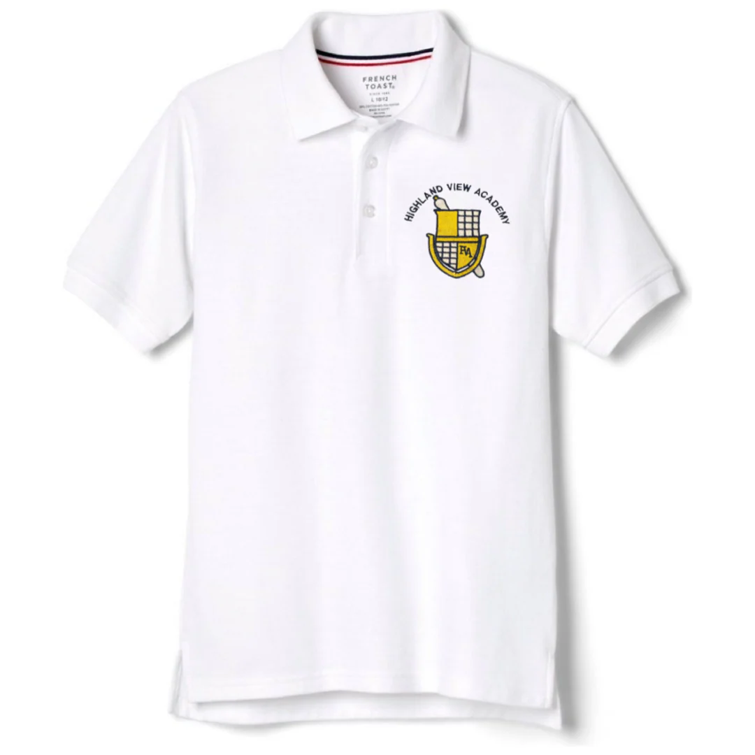 Highland View Academy - Co-Ed Youth / Adult Short Sleeve Pique Polos - Image 2