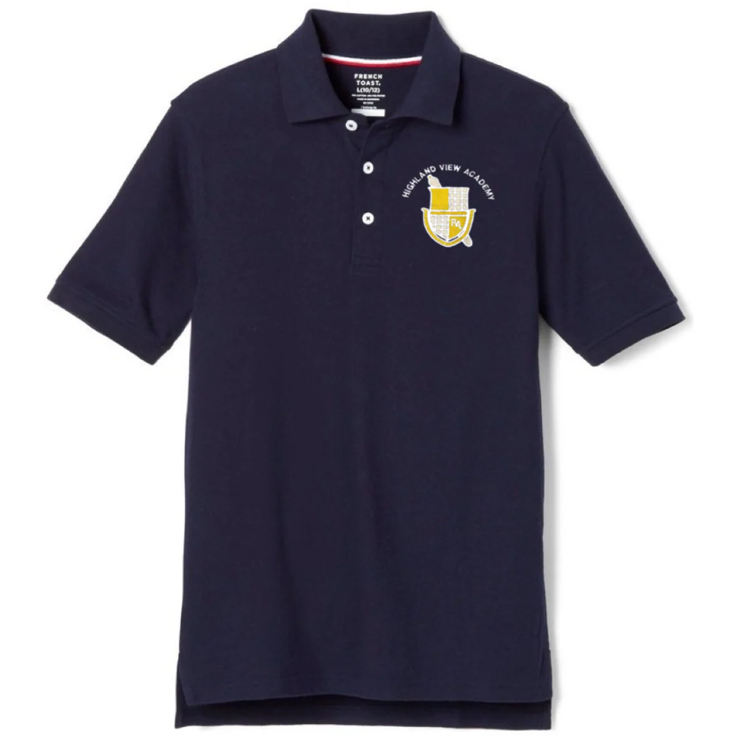Highland View Academy - Co-Ed Youth / Adult Short Sleeve Pique Polos - Image 3