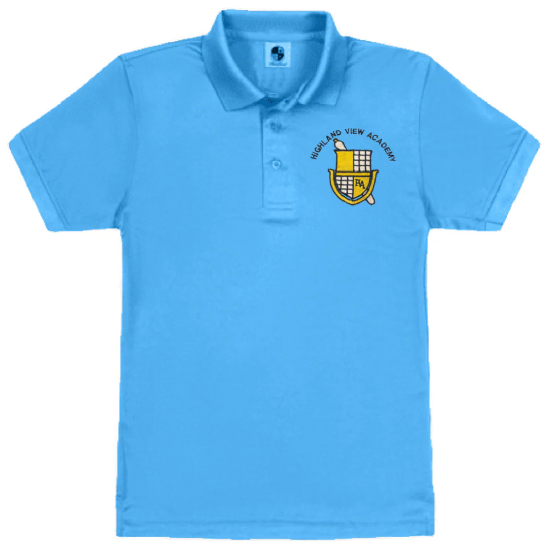 Highland View Academy - Youth / Adult Short Sleeve Performance Polo - Image 2