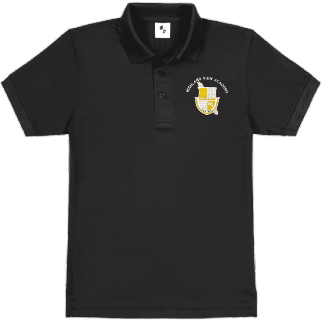 Highland View Academy - Youth / Adult Short Sleeve Performance Polo - Image 3