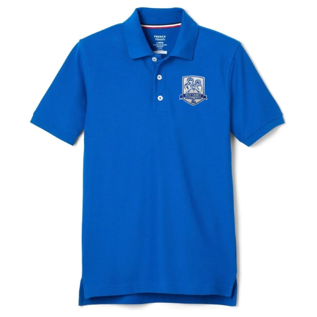Holy Family Catholic School - Husky Short Sleeve Pique Polo - Kids - Image 3