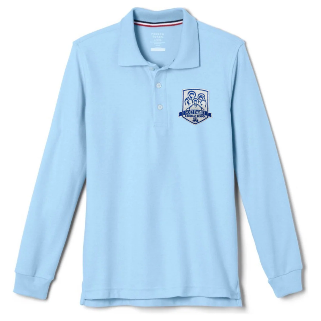 Holy Family Catholic School - Long Sleeve Pique Polos - Adult - Image 2