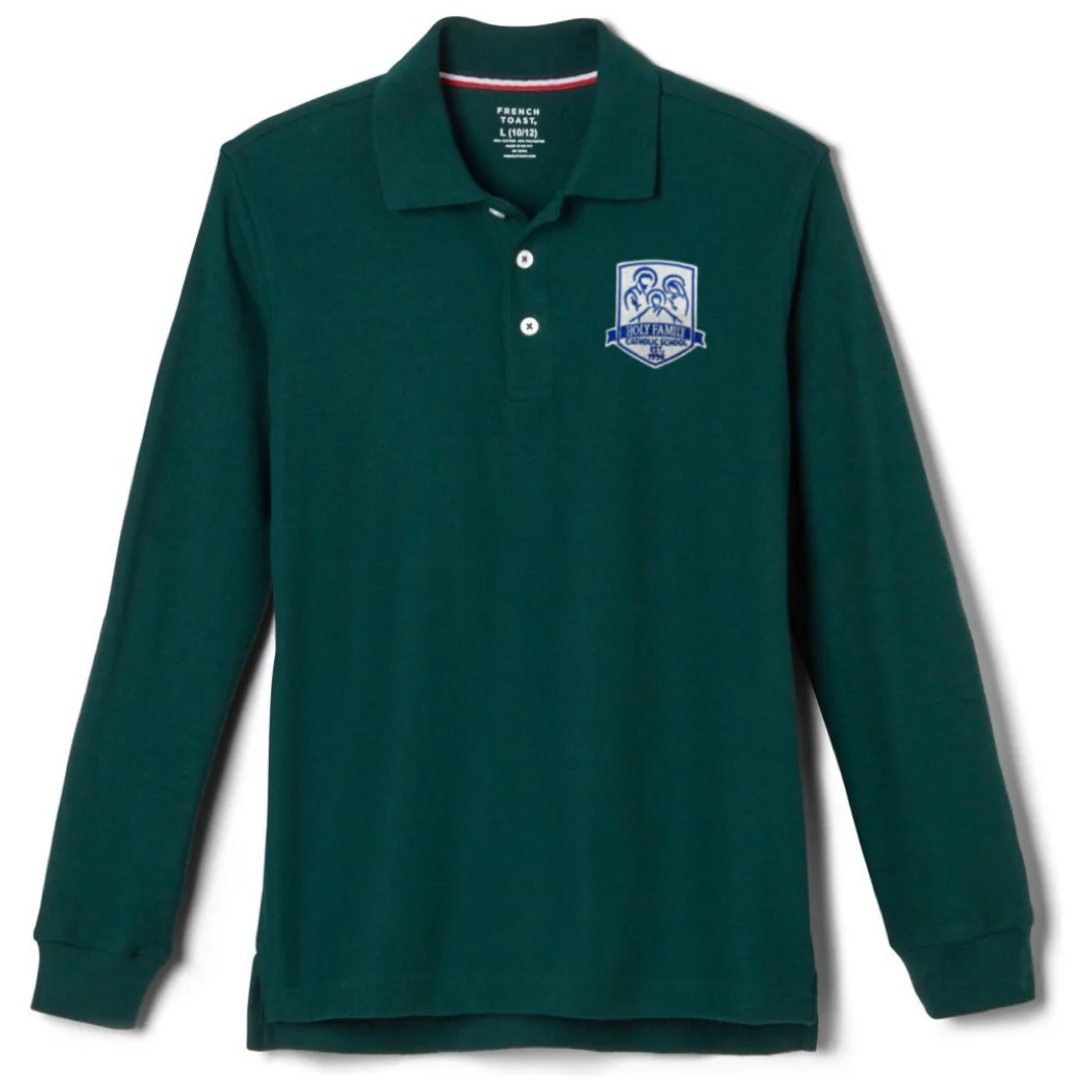 Holy Family Catholic School - Long Sleeve Pique Polos - Adult - Image 3