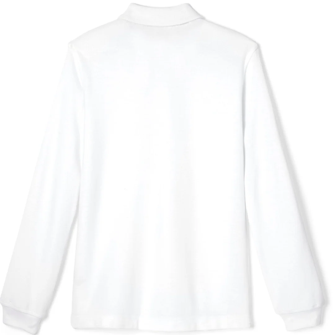 Holy Martyrs  - Co-Ed Youth Long Sleeve Pique Polo - Image 2