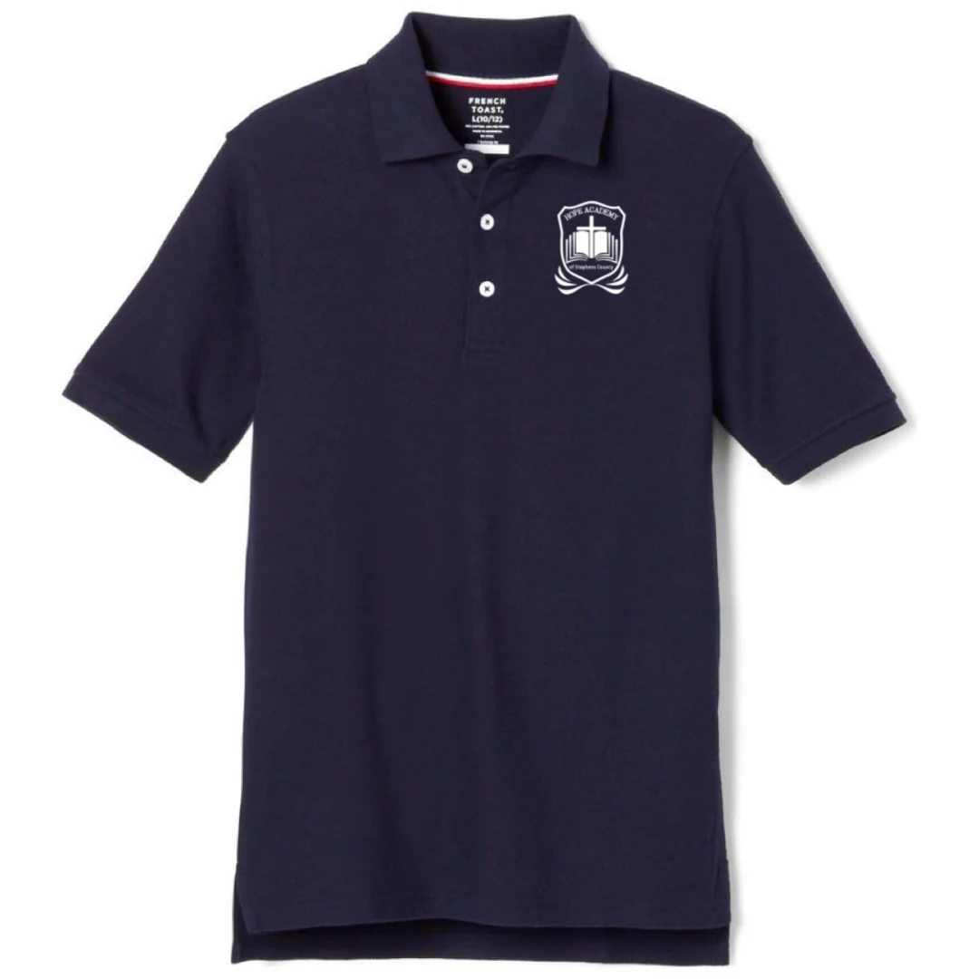 Hope Academy - Co-Ed Youth / Adult Short Sleeve Pique Polos - Image 3