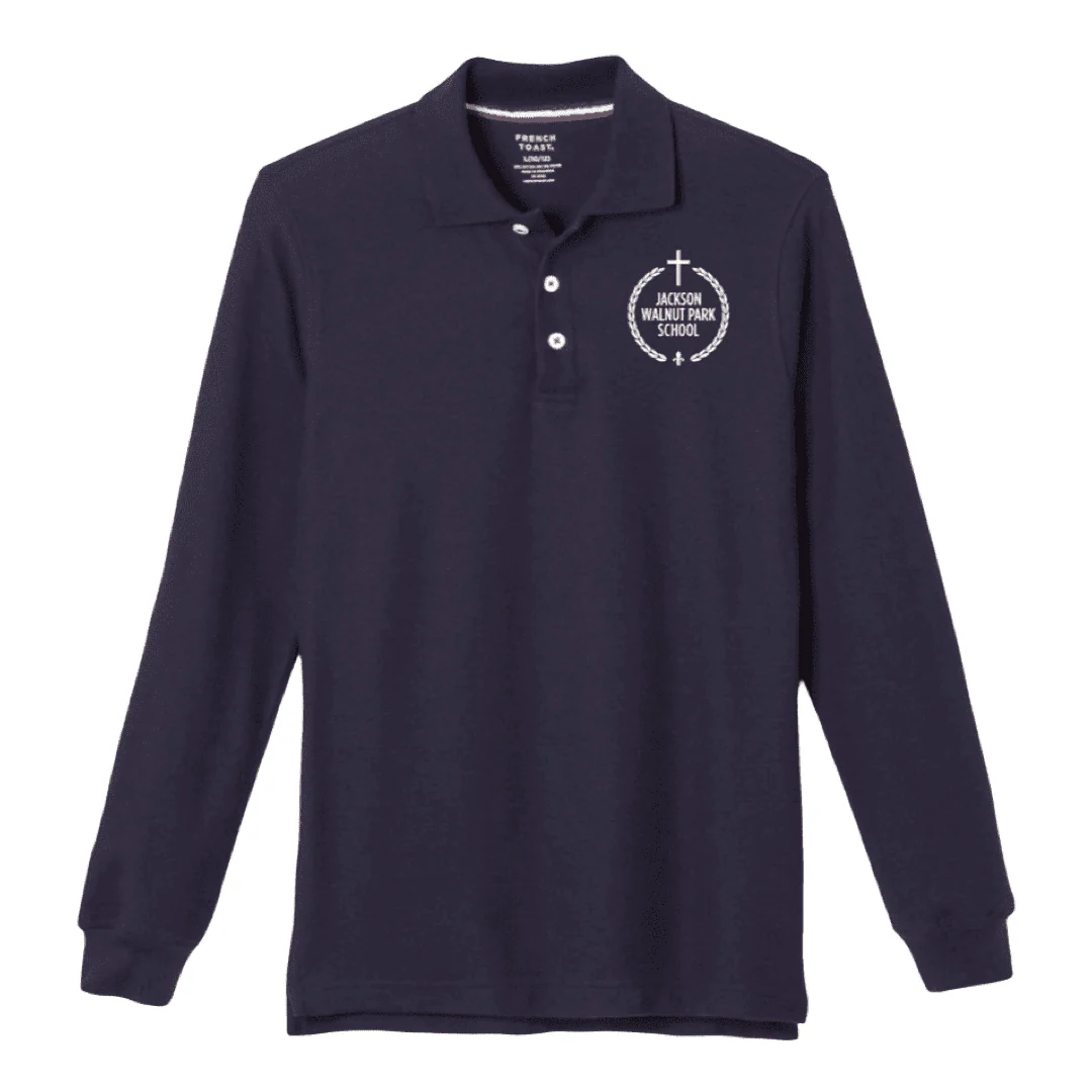 Jackson Walnut - Husky Long Sleeve Polo - Boy's - Image 2