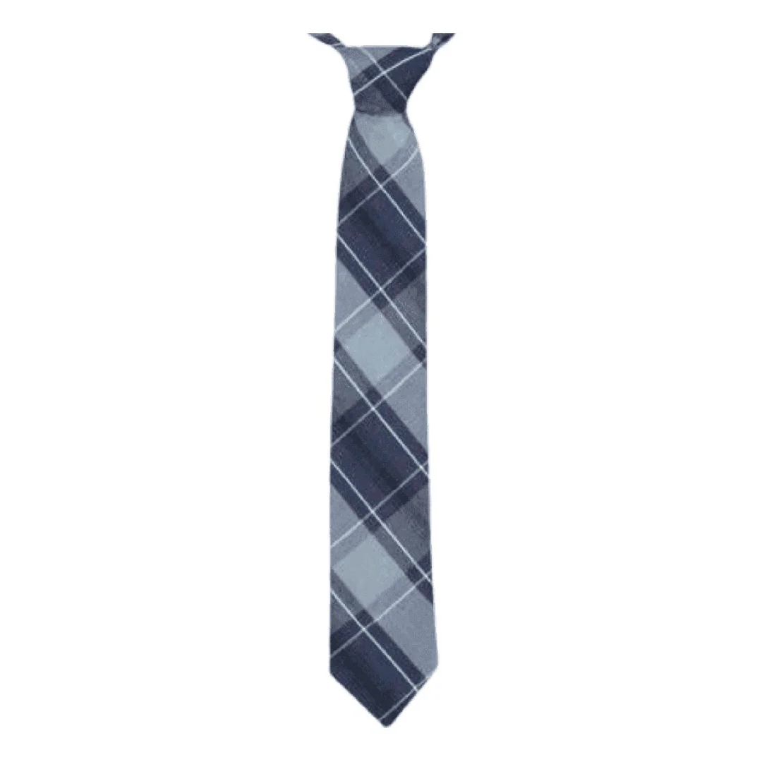 Jackson Walnut Park - Boy's Plaid 82 - Pre-Tied Tie w/ Neck Strap