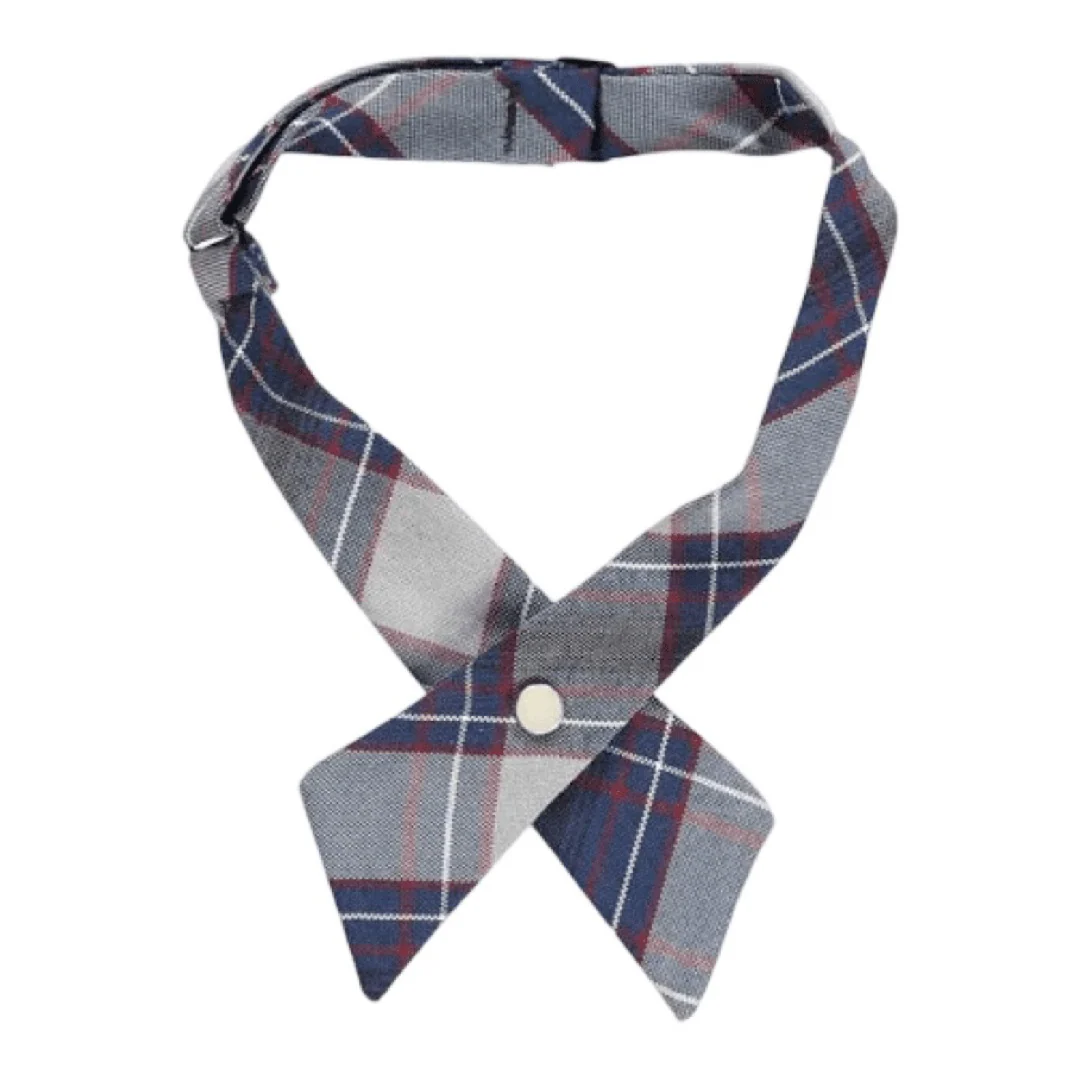 Jackson Walnut Park - Girls Plaid Crossover Tie - One Size- P82 - Image 2