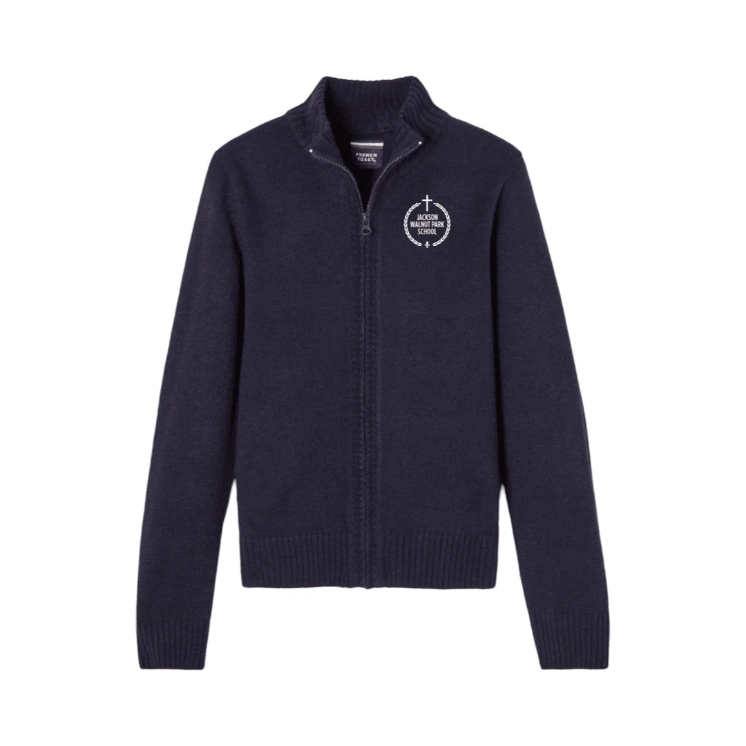 Jackson Walnut - Zip Front Cardigan - Co-Ed
