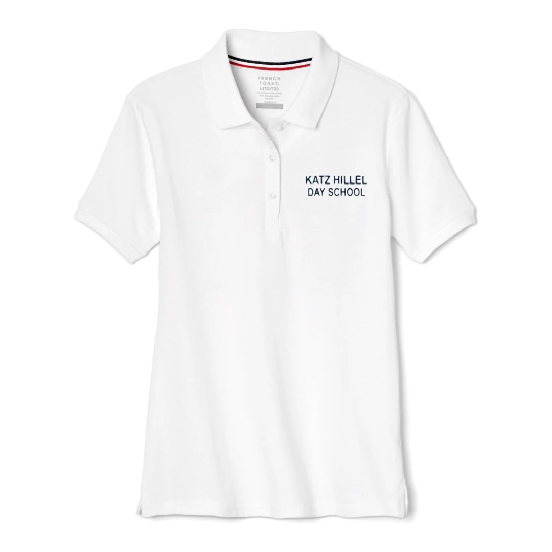 Katz Hillel Day School - Short Sleeve Stretch Pique Polo - Girls