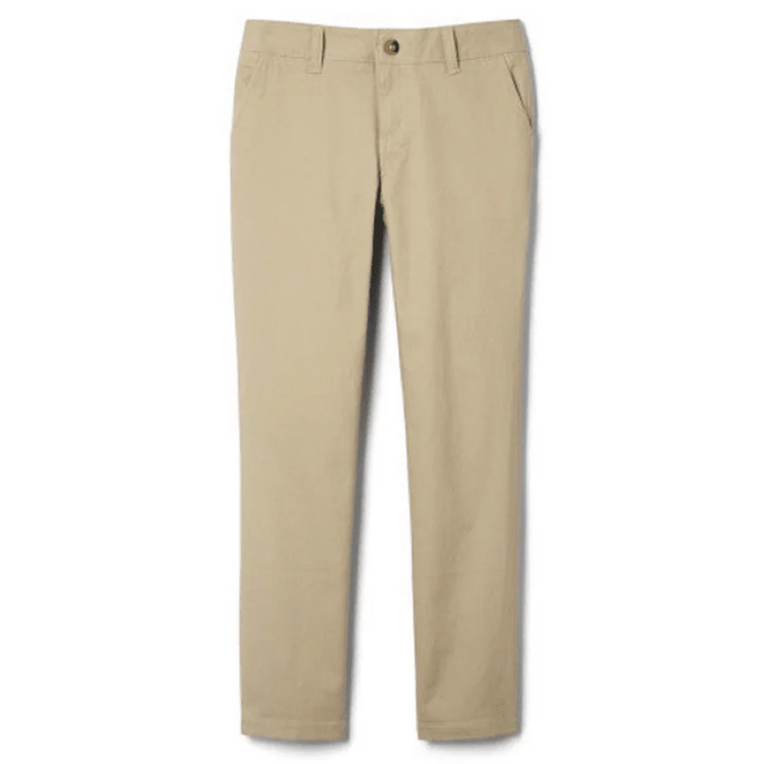 Girl's Plus Size Stretch Twill Straight Leg Pants - Image 6