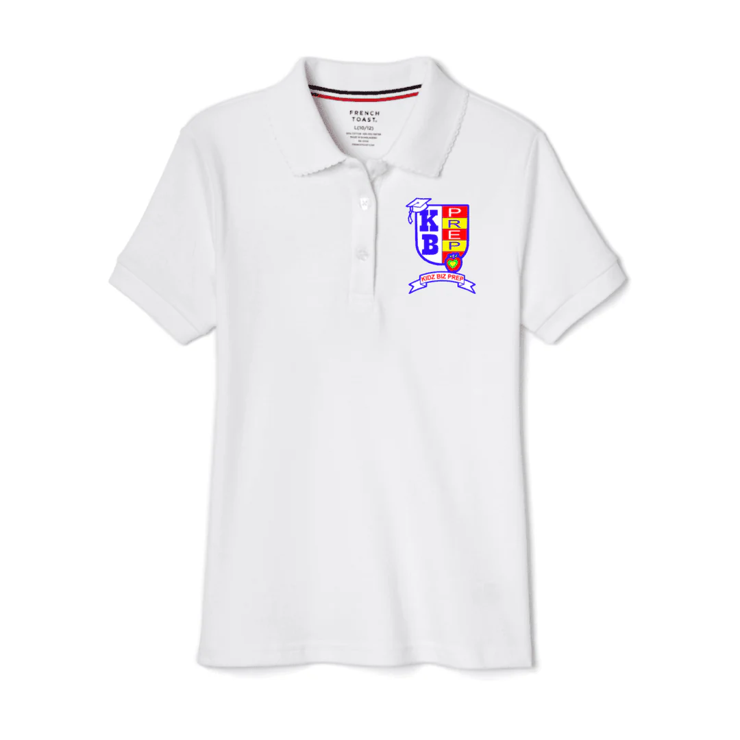 Kidz Biz - Girls Short Sleeve Picot Collar Polos - Image 2