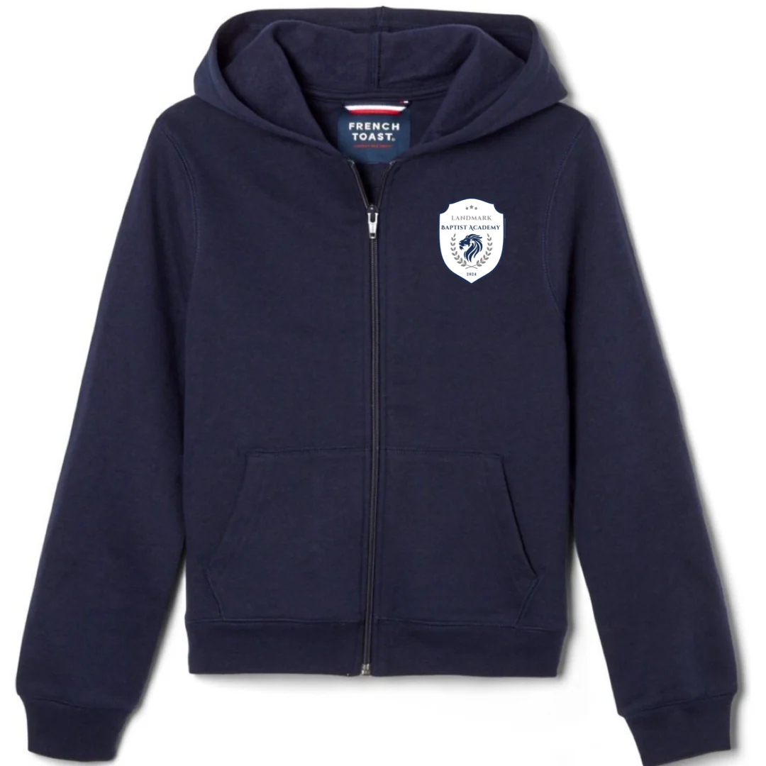 Landmark Baptist Academy  - Co-Ed Youth / Adult Fleece Full Zip Hoodie
