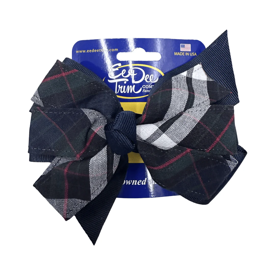 Large Pinwheel Bow - Plaid P60 - Image 2