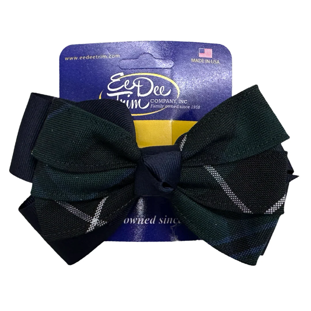Large Pinwheel Bow - Plaid P90 - Image 2