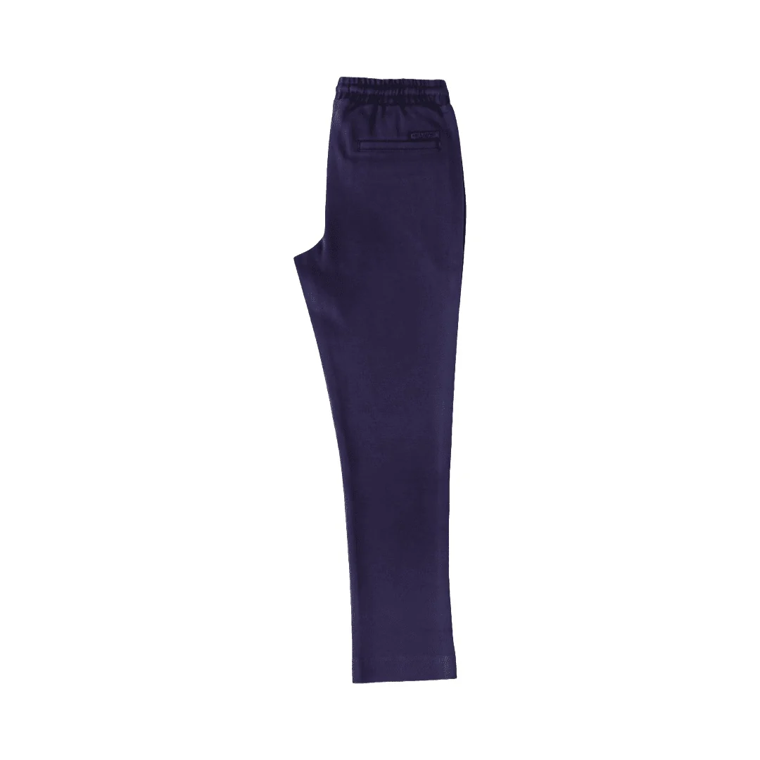 Leo & Zachary -  Boys Slim Fit 4 Way Stretch Jogger Pants -Navy - Image 3