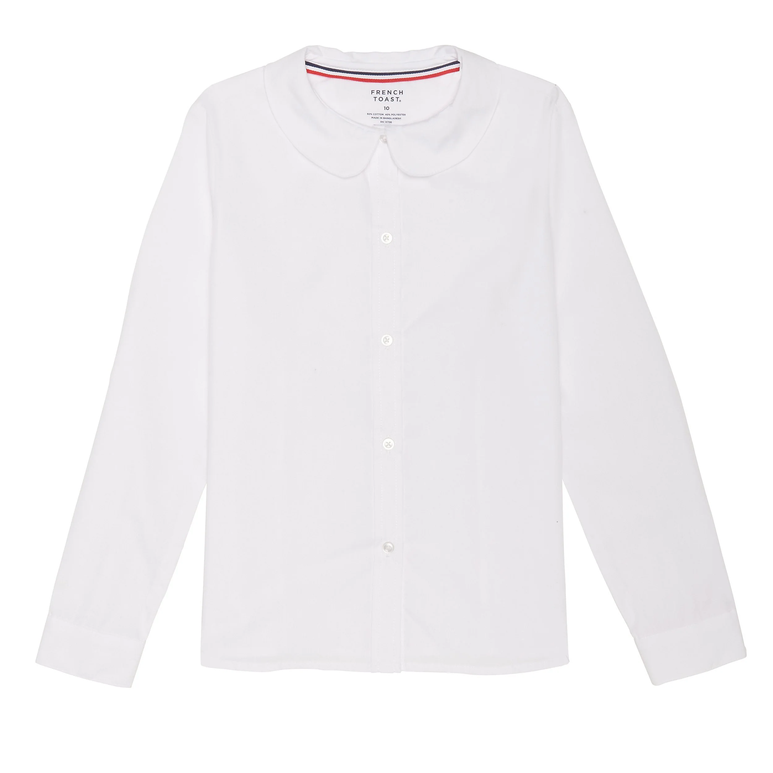LFDCS - Girl's Plus Long Sleeve Peter Pan Blouse - Image 5