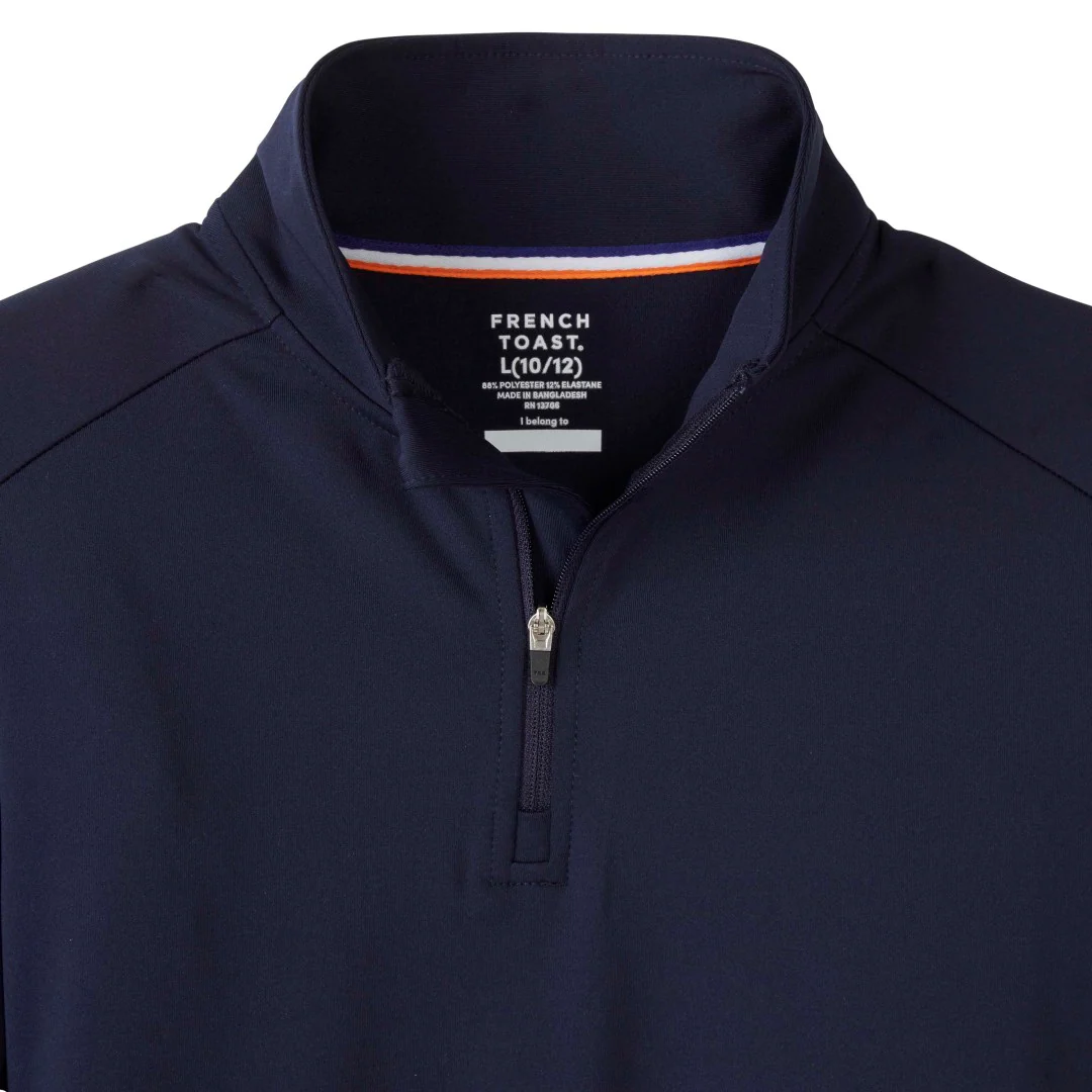 French Toast - Long Sleeve 1/4 Zip  Performance Pullover - Image 2