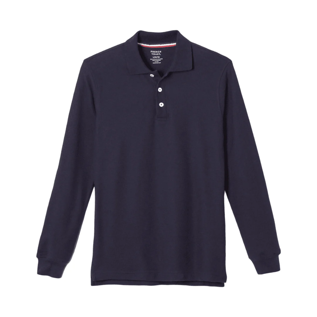 French Toast Youth Long Sleeve Piqué Polo - Image 15