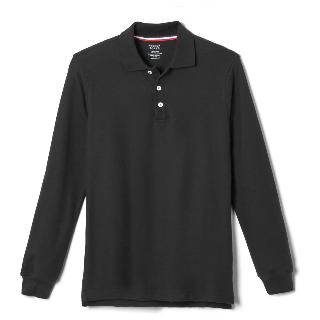 French Toast Youth Long Sleeve Piqué Polo - Image 5