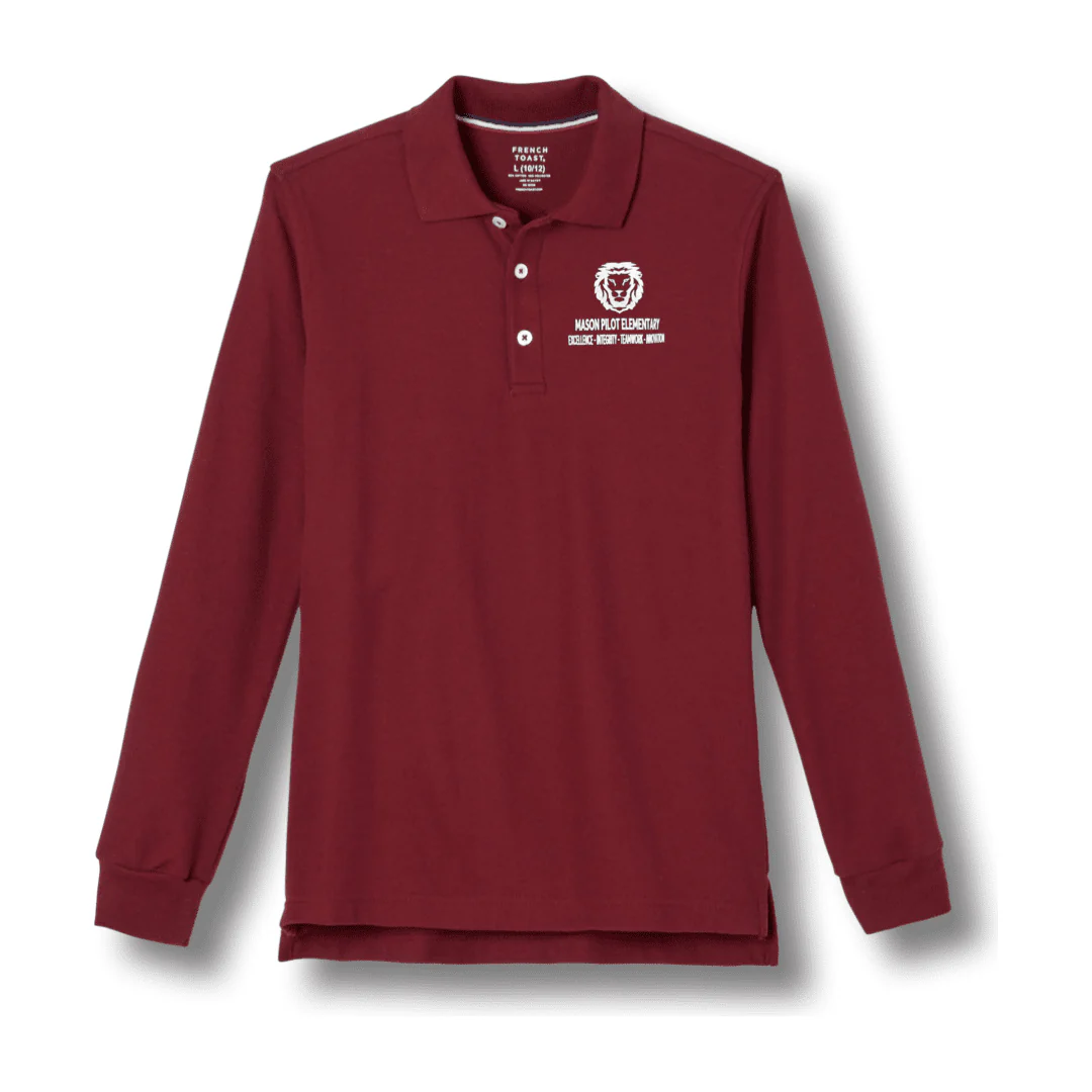 Mason Elementary - Long Sleeve Polo - Husky Kids