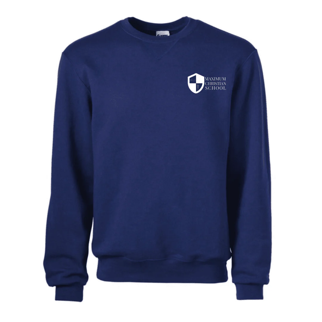 Maximum Christian School - Fleece Crew Sweatshirt -Adult