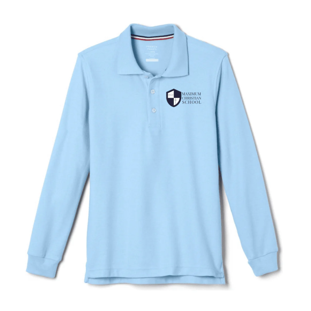 Maximum Christian School - Long Sleeve Polos - Adult - Image 2