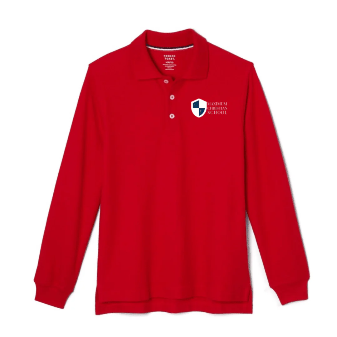 Maximum Christian School - Long Sleeve Polos - Adult - Image 3
