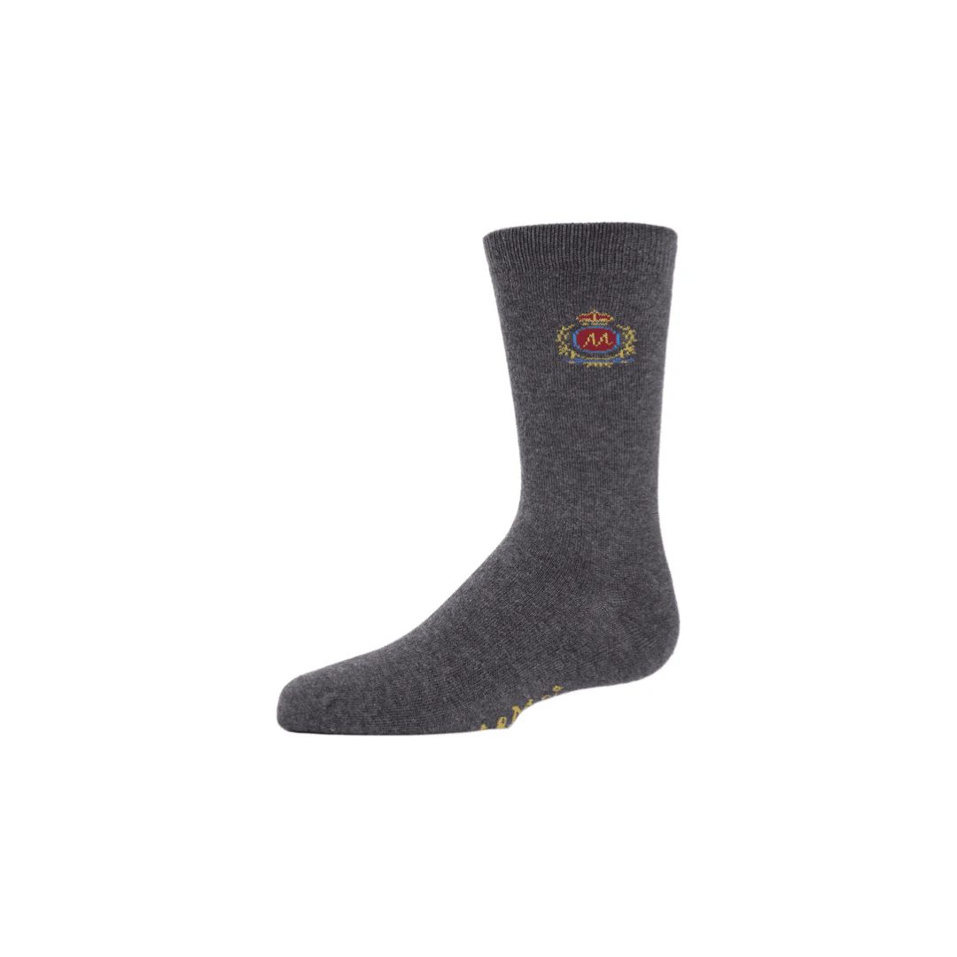 Memoi Sophisti-Crest Boys Cotton Blend Crew Socks - Image 3
