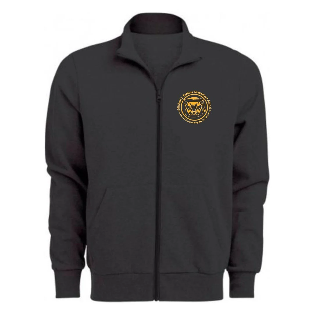 Michael J. Perkins  - Full Zip Mock Neck Sweatshirt - Adult