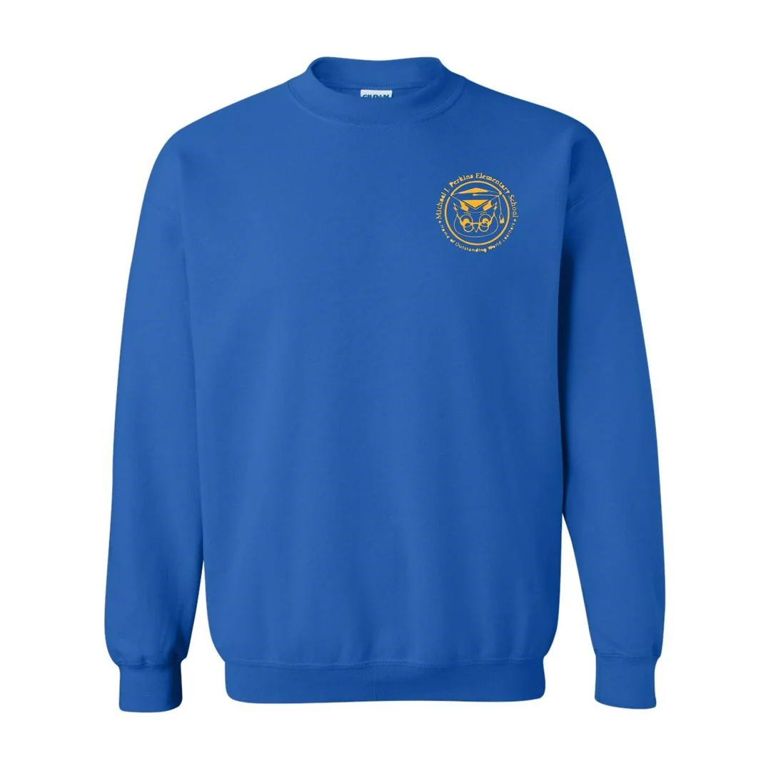 Michael J. Perkins Royal Crew Neck Sweatshirt - Adult