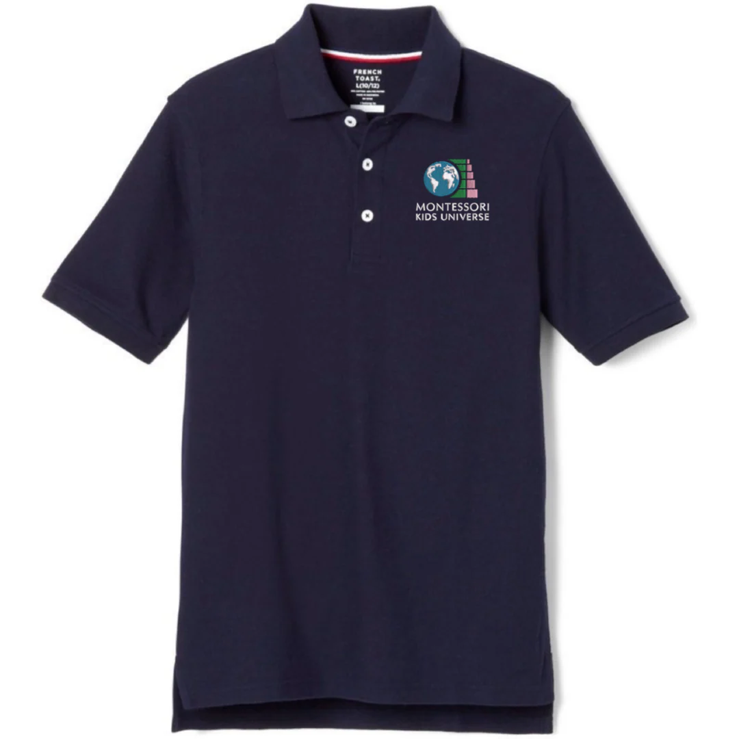 Montessori Kids - Boy's Short Sleeve Pique Polo