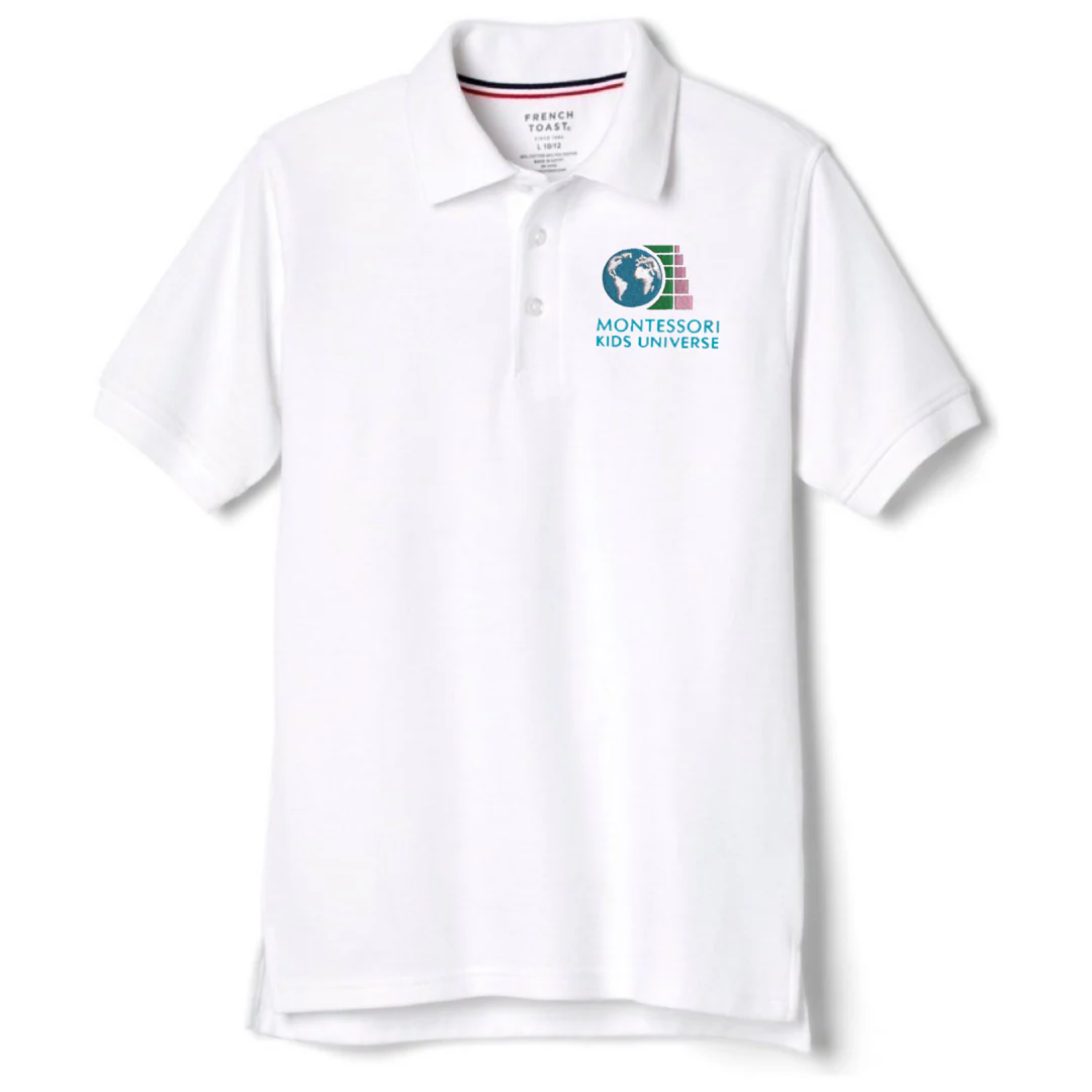 Montessori Kids - Boy's Short Sleeve Pique Polo - Image 2