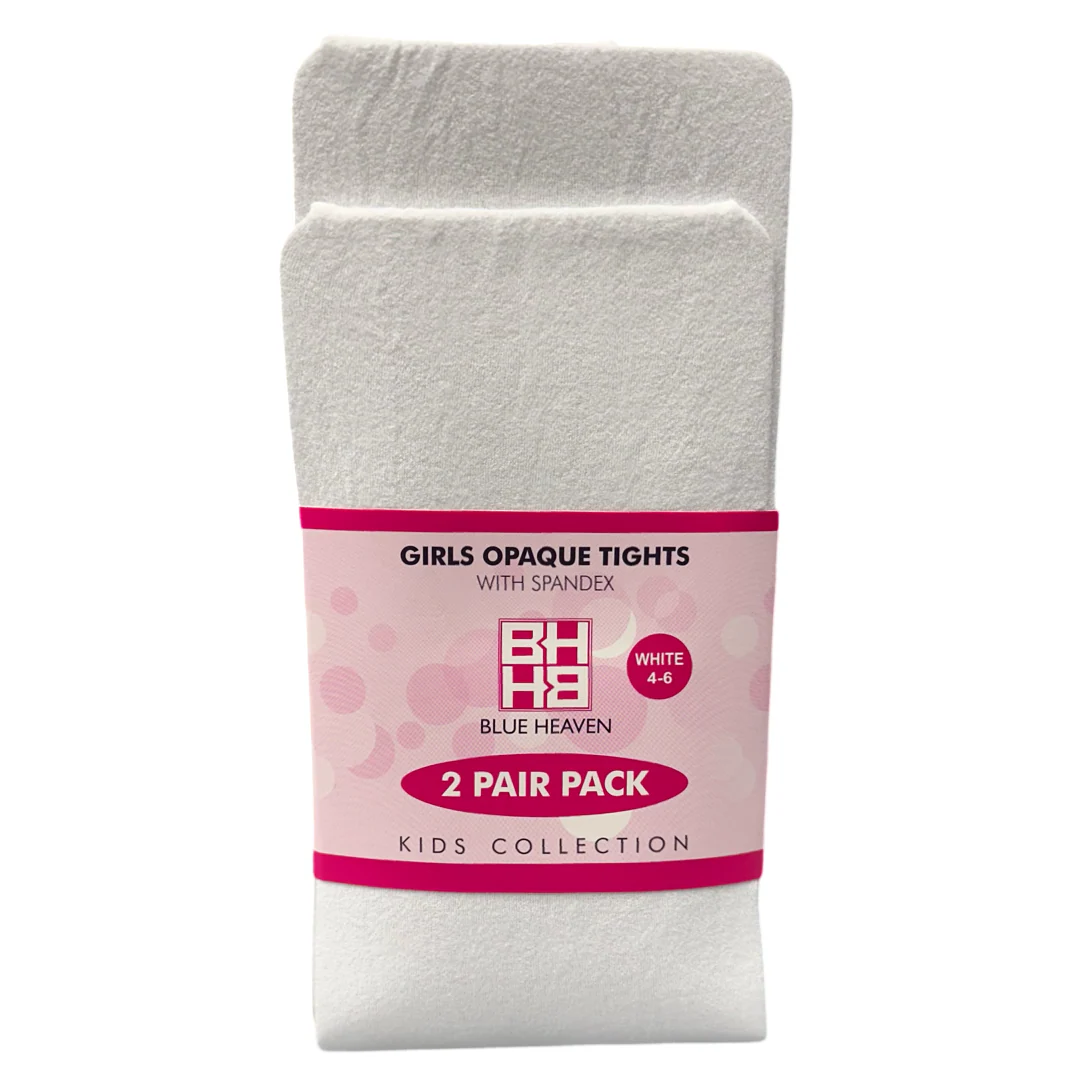 Montessori Kids - Girls 2-Pack Tights w/ Spandex - Image 4