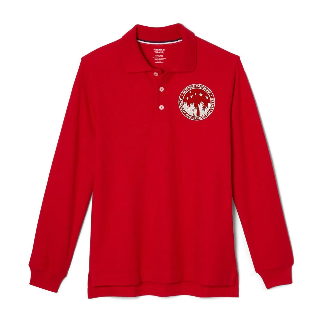 Mother Caroline Academy -  Adult Long Sleeve Polo - Embroidered