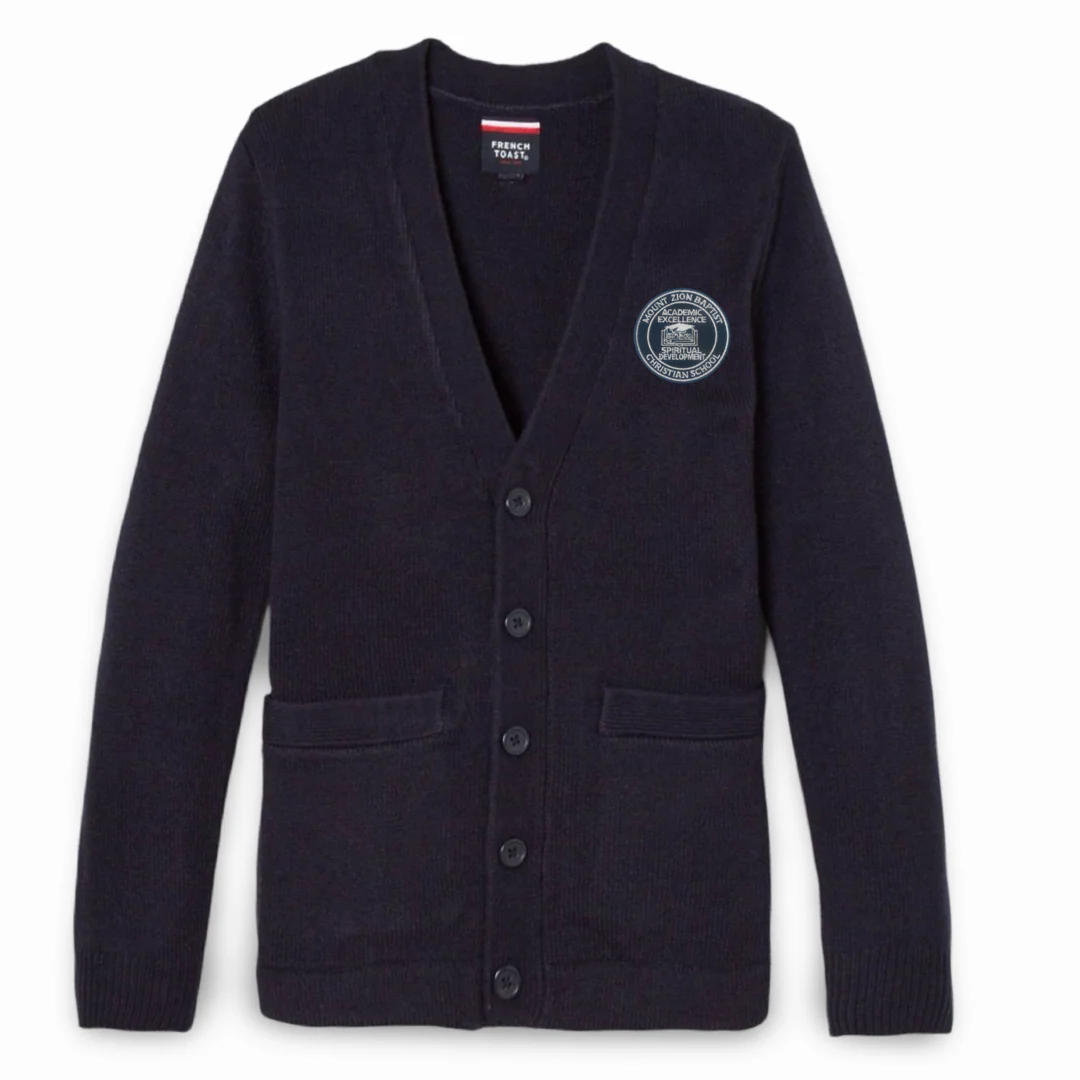 Mount Zion - Co-Ed V-Neck Cardigan Sweater
