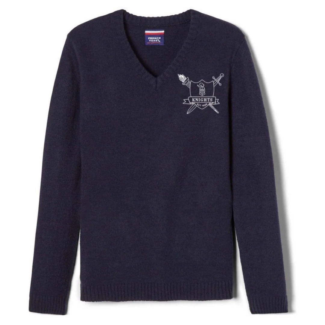 New Testament Christian School - Adult Co-Ed V-Neck Pullover Sweater