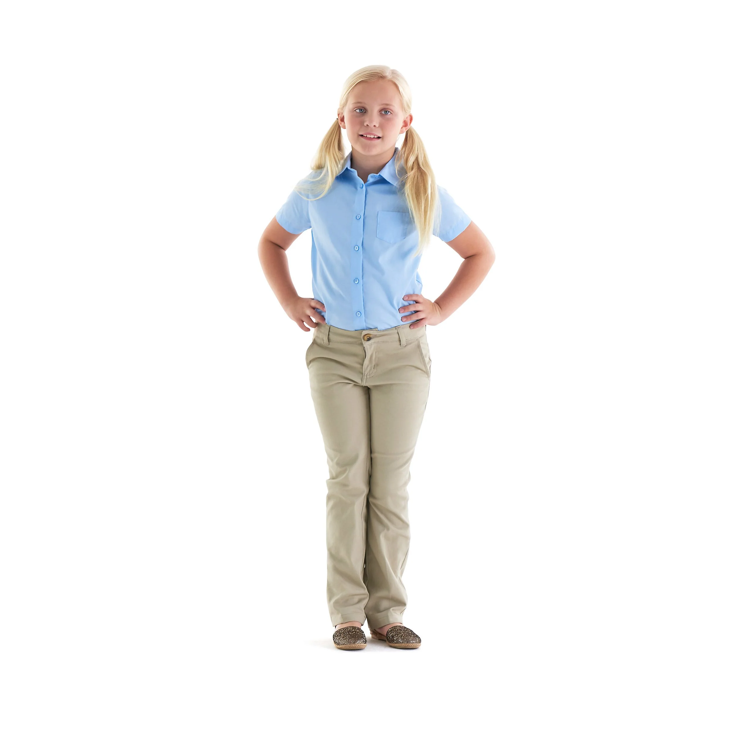 Oaks Classical -  Girls Stretch Twill Straight Leg Pants - Image 19