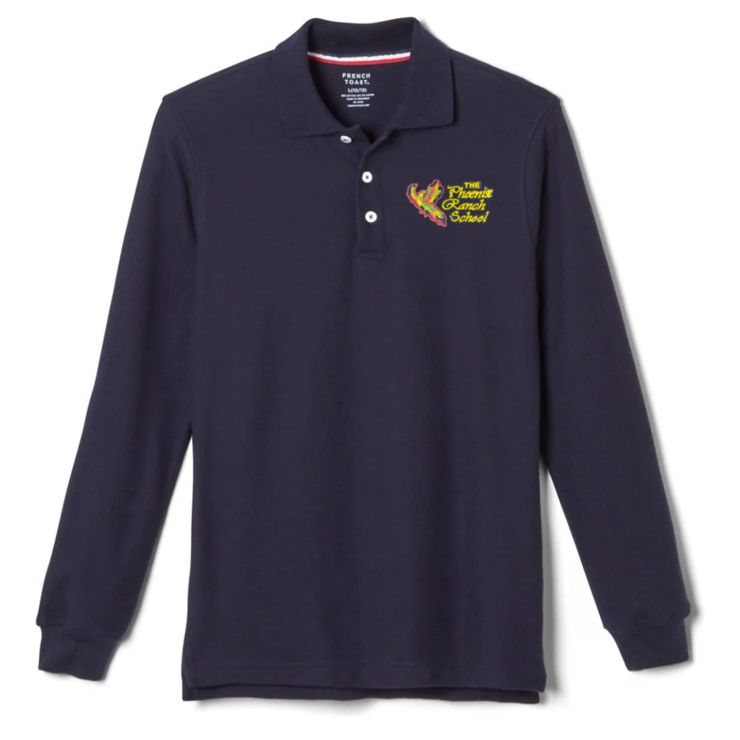 Phoenix Ranch School  - Boy's Long Sleeve Pique Polo