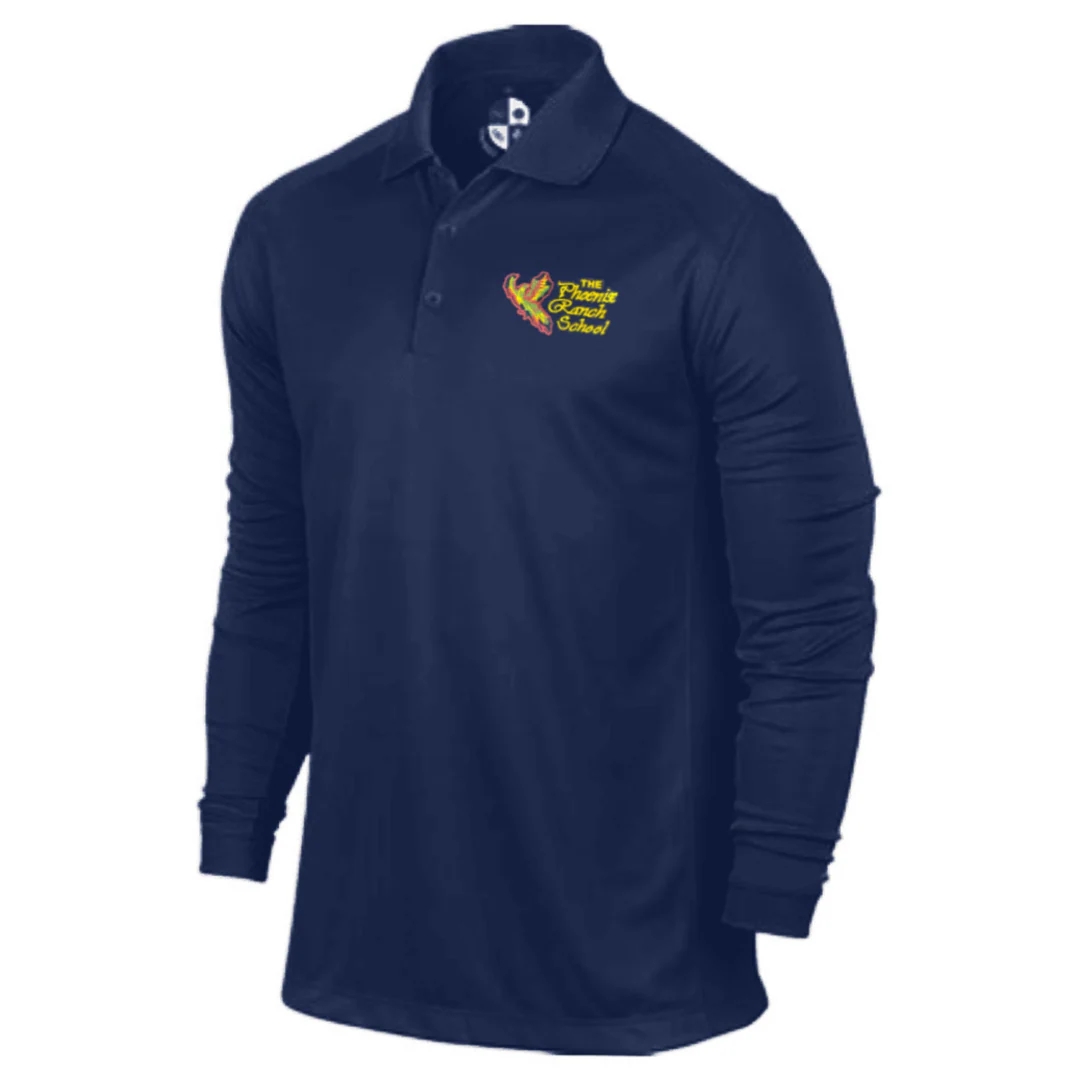 Phoenix Ranch School - Co-Ed Long Sleeve Performance Polo - Kids - Image 2