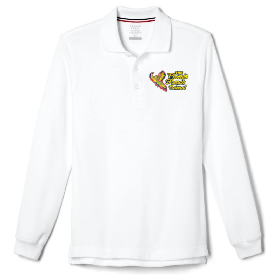 Phoenix Ranch School  - Long Sleeve Pique Polos - Adult - Image 2