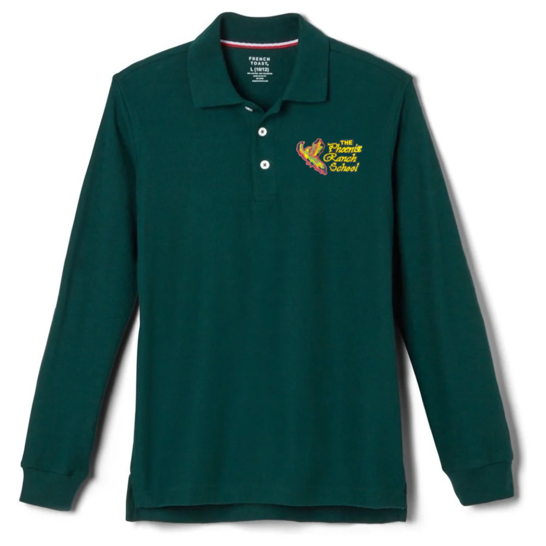 Phoenix Ranch School  - Long Sleeve Pique Polos - Adult - Image 3