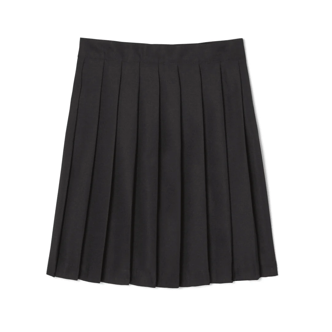 Plus Size  Pleated At The Knee - Black