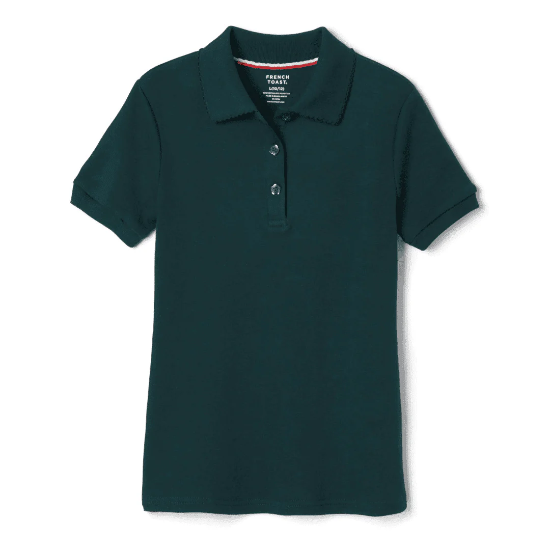 French Toast Plus Size Short Sleeve Picot Collar - Image 10