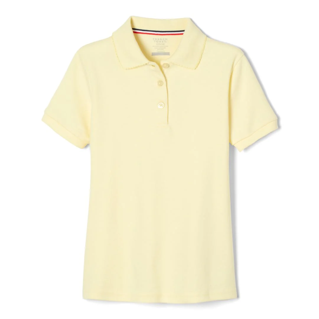 French Toast Plus Size Short Sleeve Picot Collar - Image 6