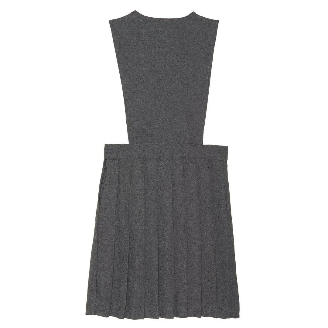 Plus V-Neck Pleated Jumper -Heather Grey - Image 2